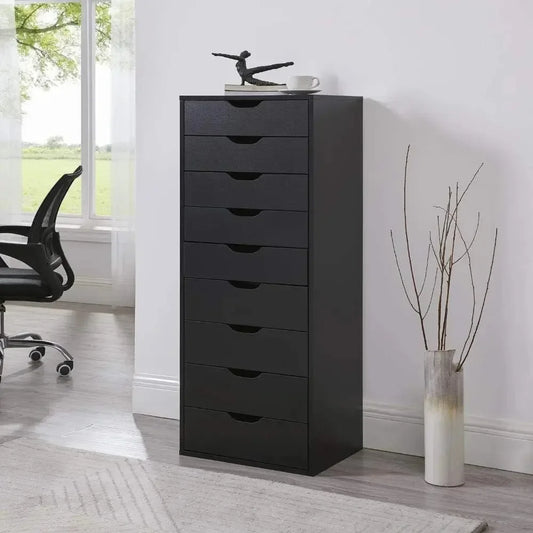 Bianca 9-Drawer Wood Storage Dresser