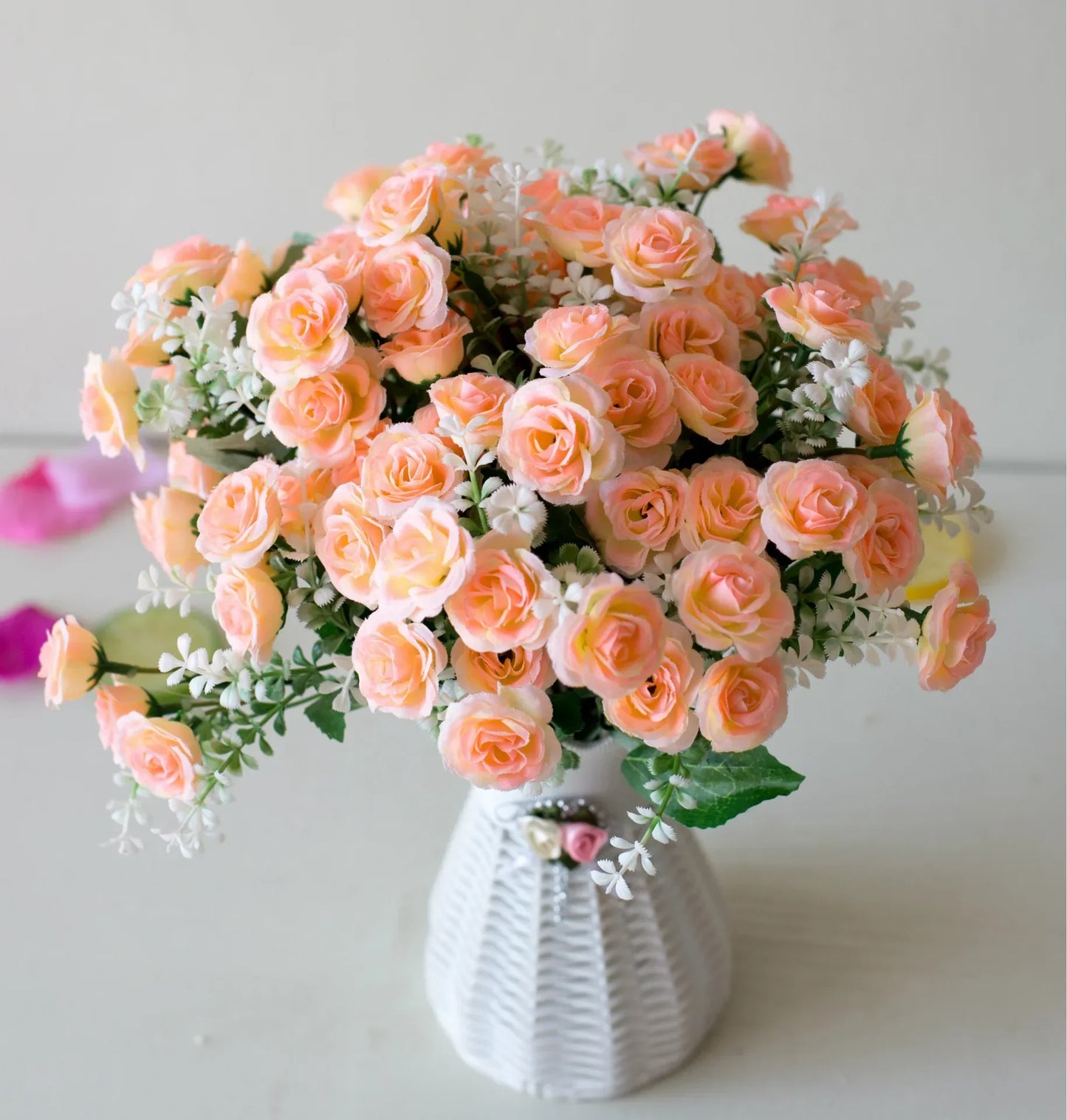 15-Head Artificial Mini Rose Bouquet