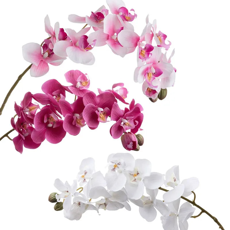 10 Heads 72CM Real Touch Orchid Flowers