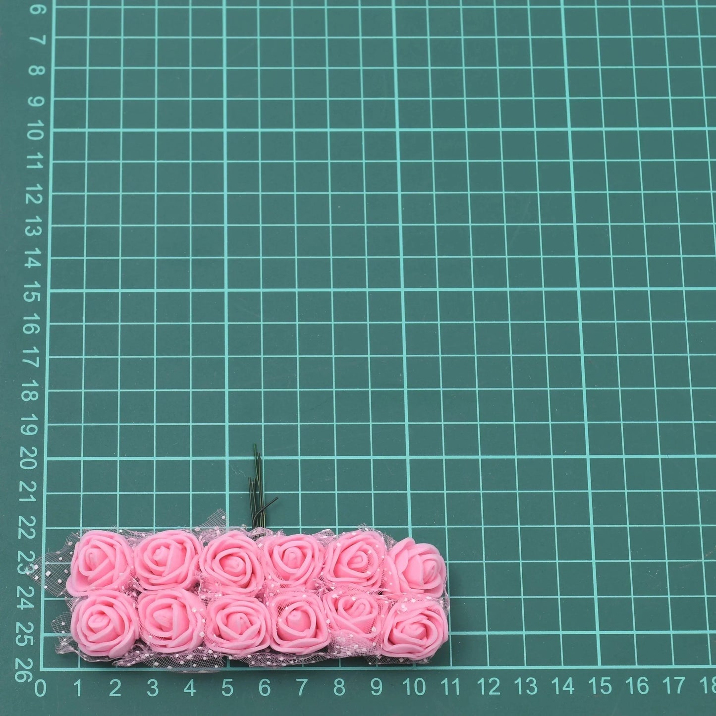 144pcs Mini Red Foam Rose Heads