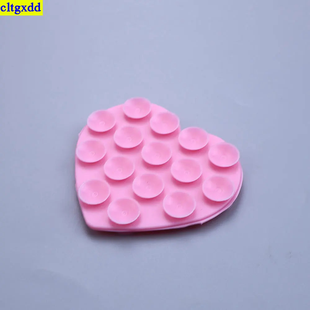 2PCS Heart-Shaped Suction Phone Pads