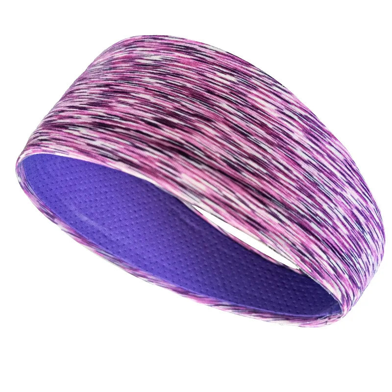 Breathable mesh sports headband elastic