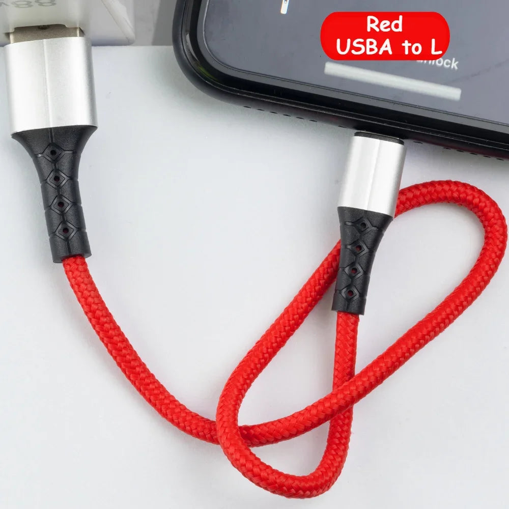 30cm Braided Fast Charging Cable iPhone