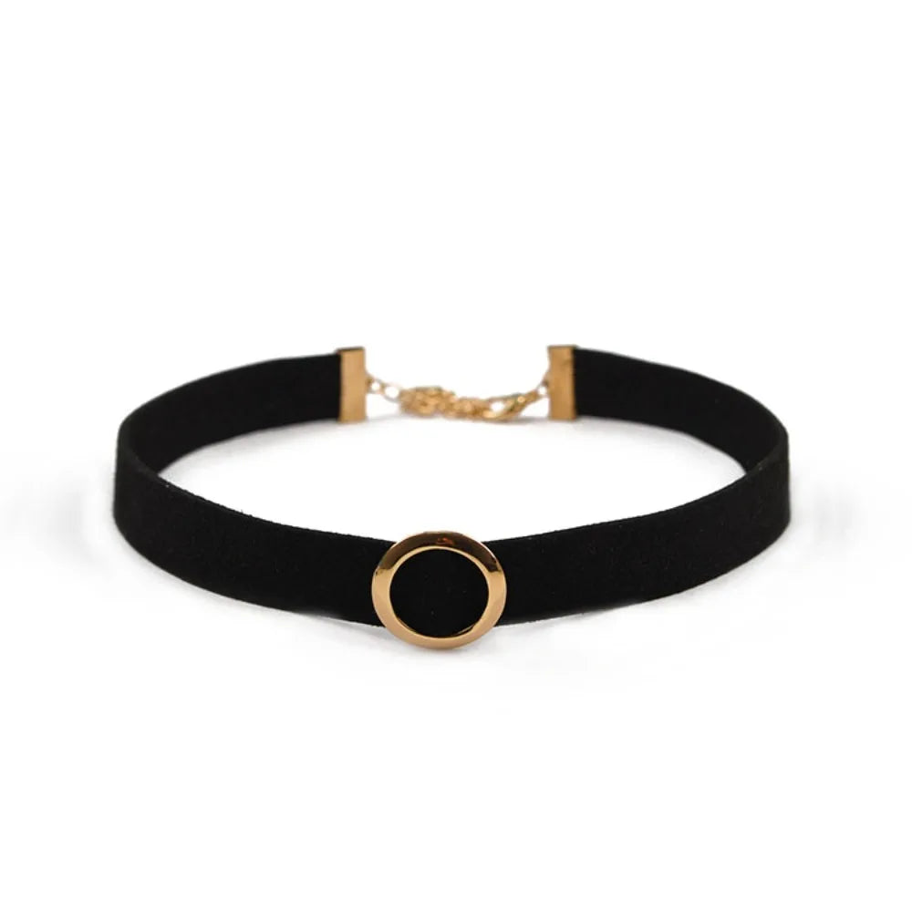 Black lace gothic choker necklace