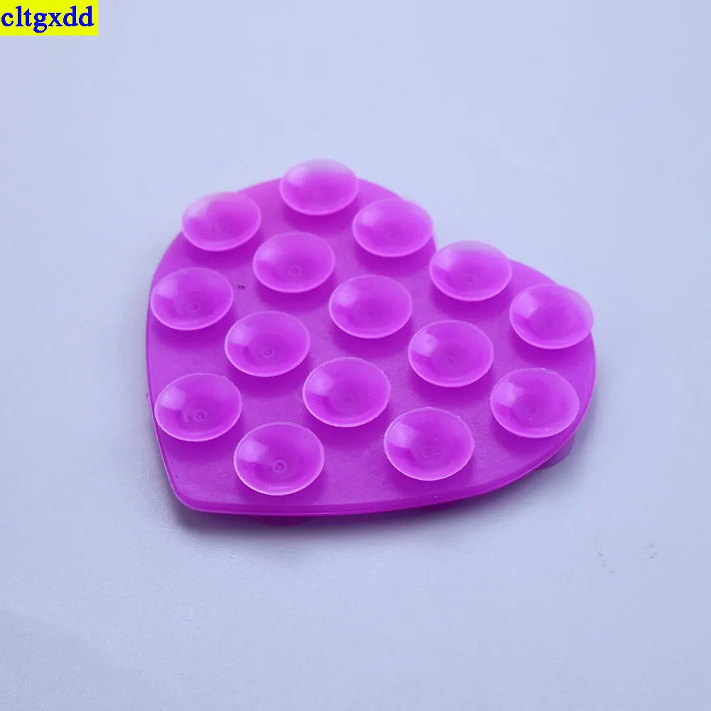 2PCS Heart-Shaped Suction Phone Pads