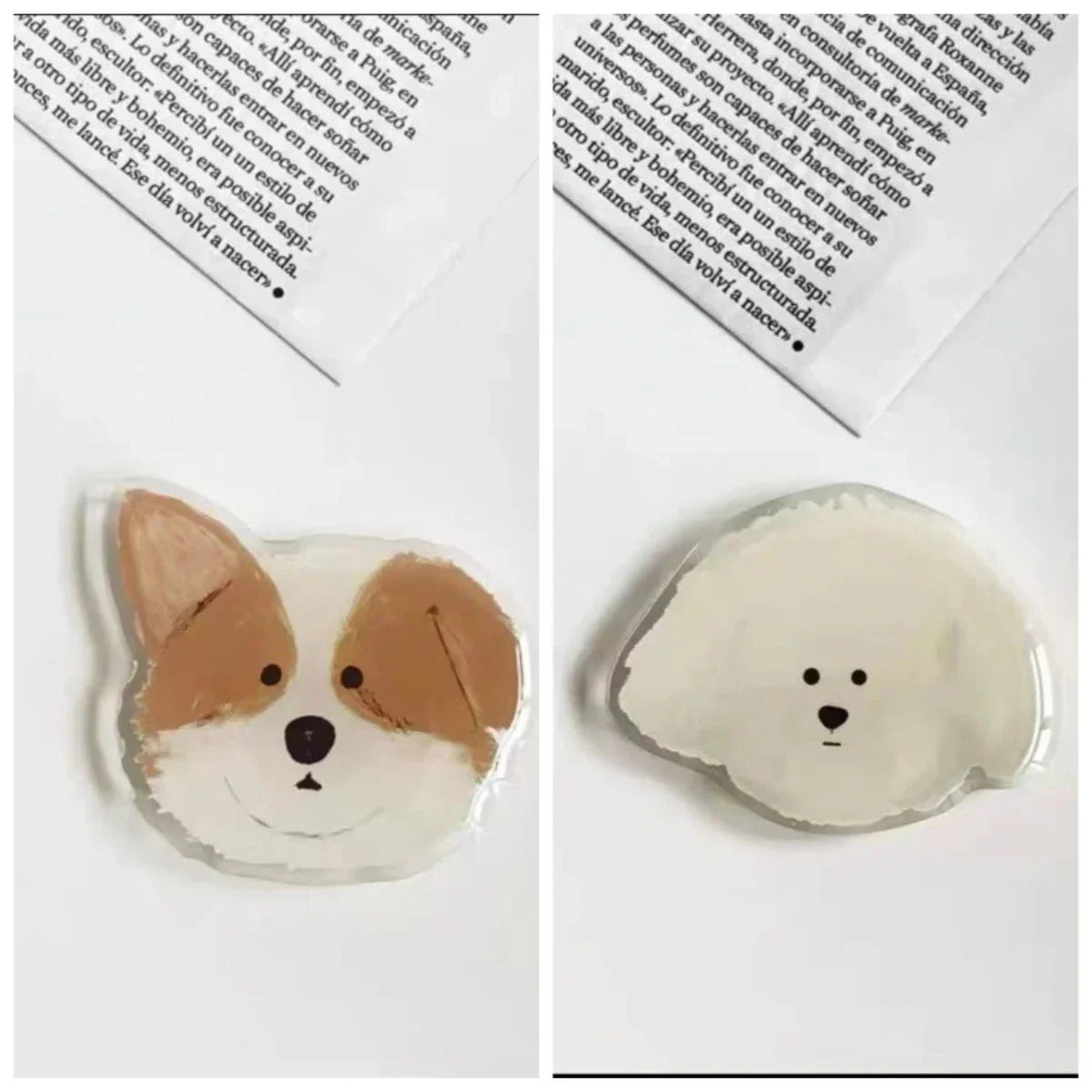 2pcs Cute Dog Phone Ring Holders