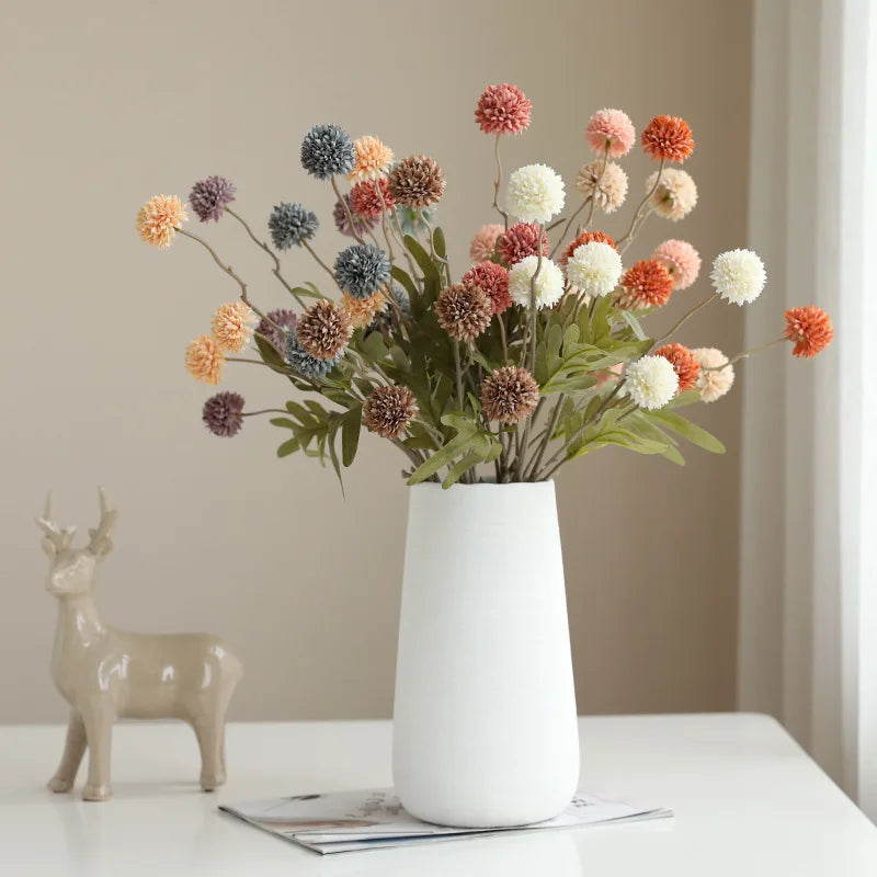 5 Heads Silk Dandelion Flower Bouquet