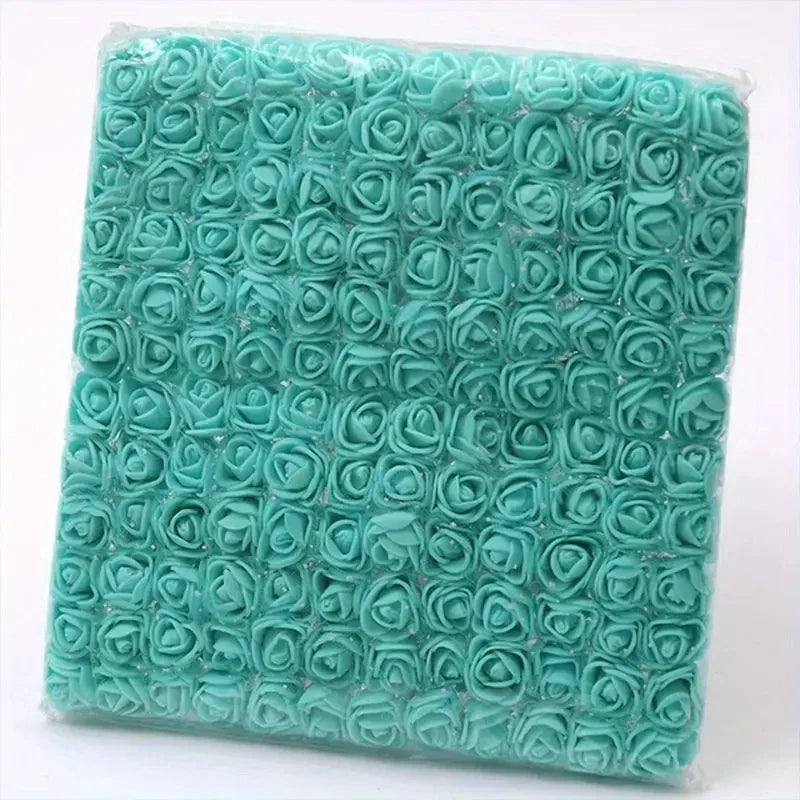 144pcs Mini Red Foam Rose Heads