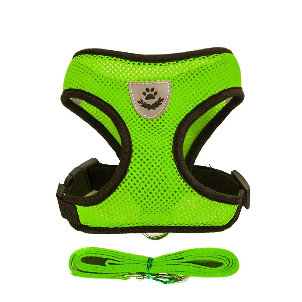 Breathable Mesh Dog Leash & Harness