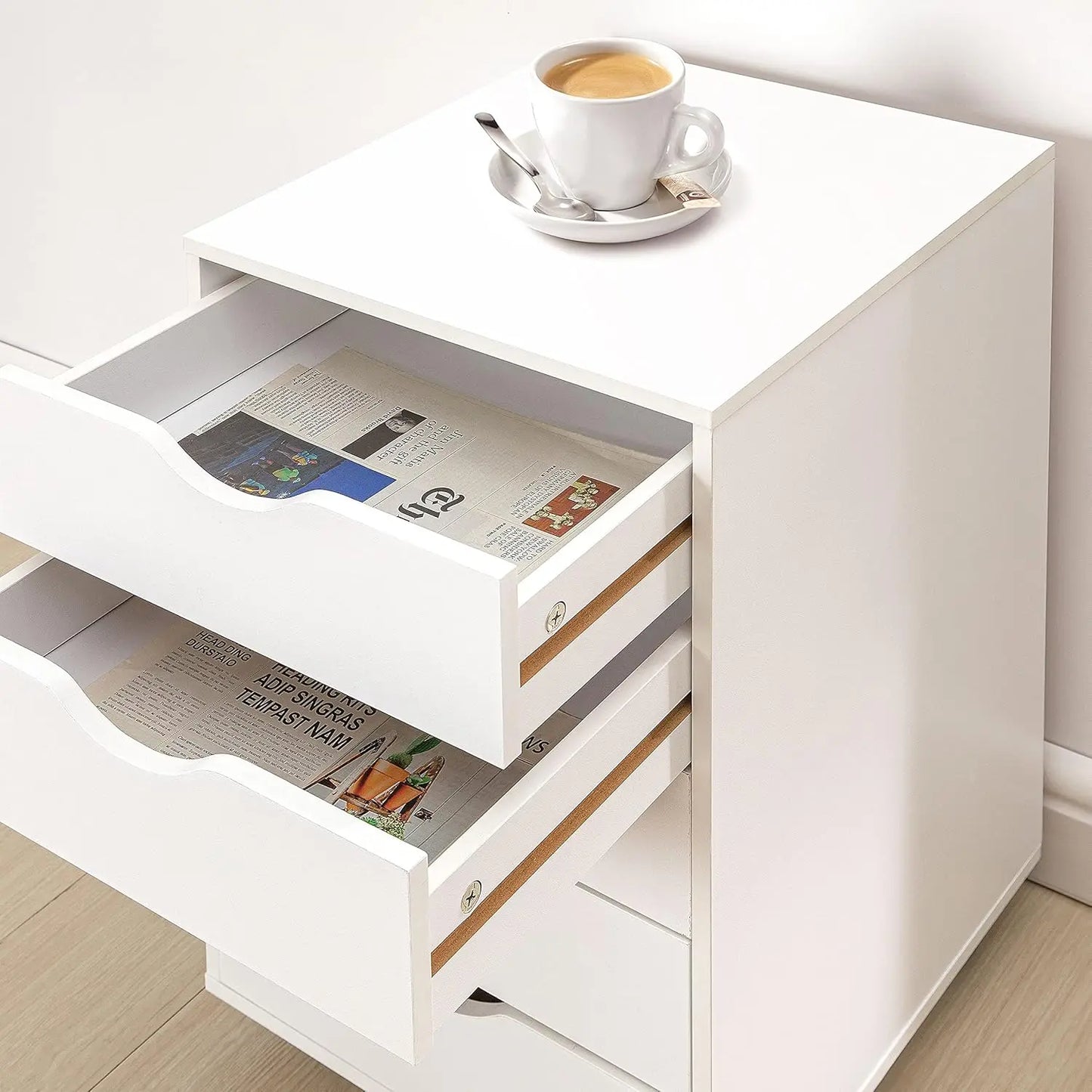 5-Drawer Tall Dresser with Wheels