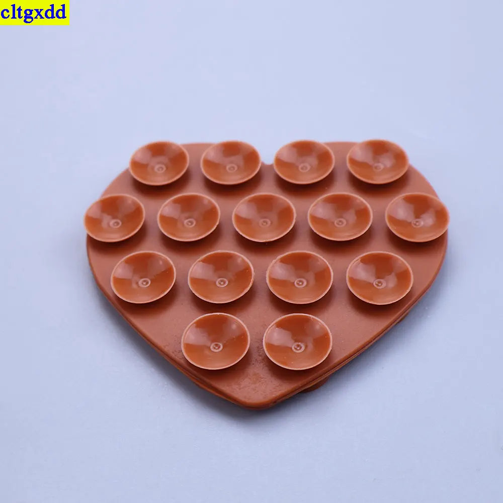 2PCS Heart-Shaped Suction Phone Pads