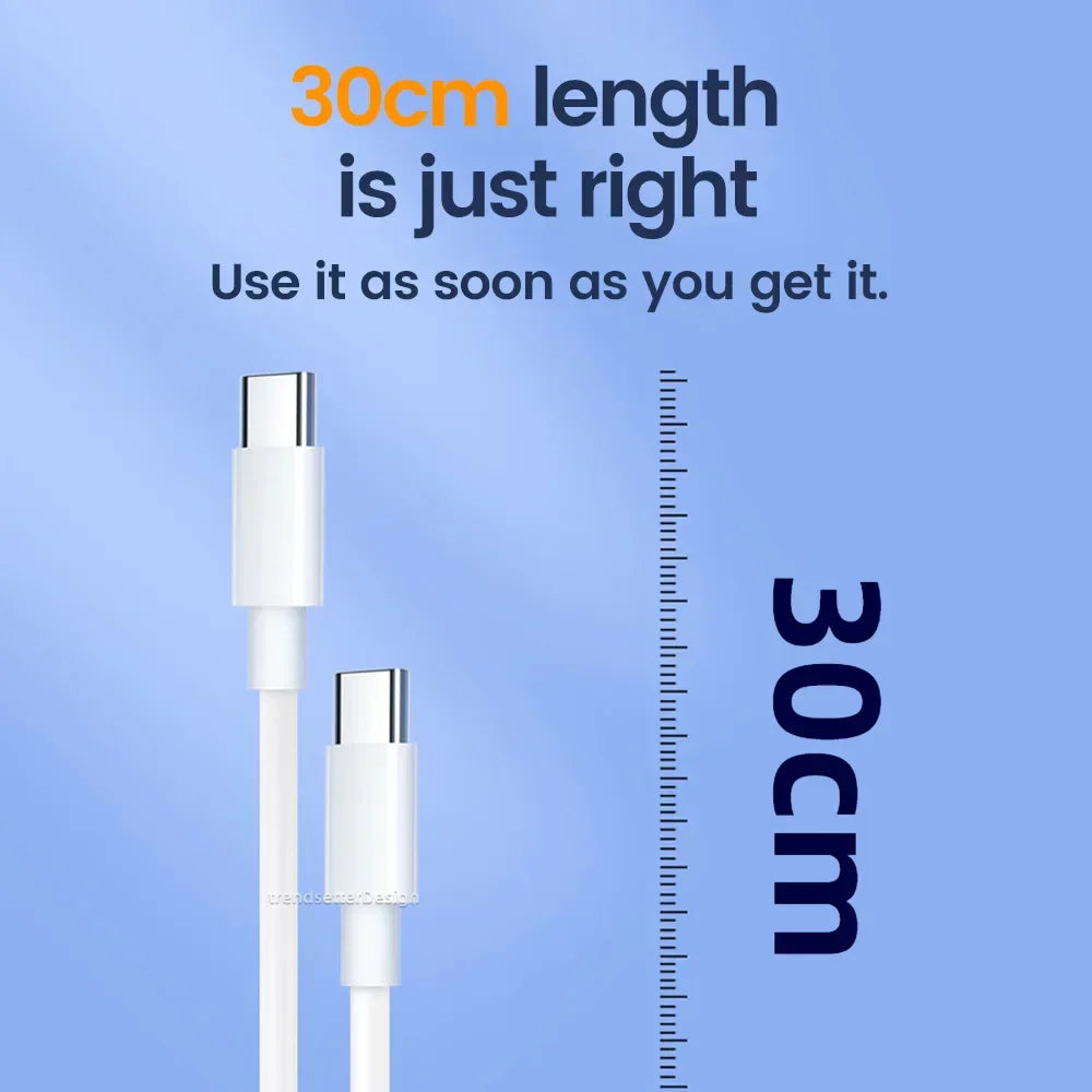 30cm Type-C to USB-C Fast Cable