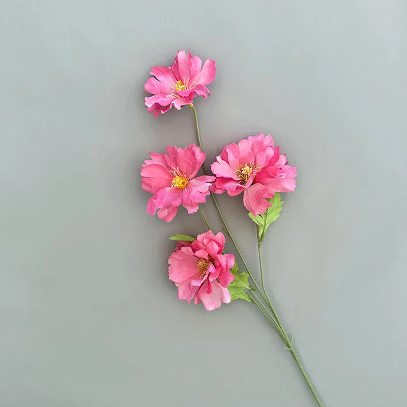 4-Head Silk Flower Bouquet Decoration