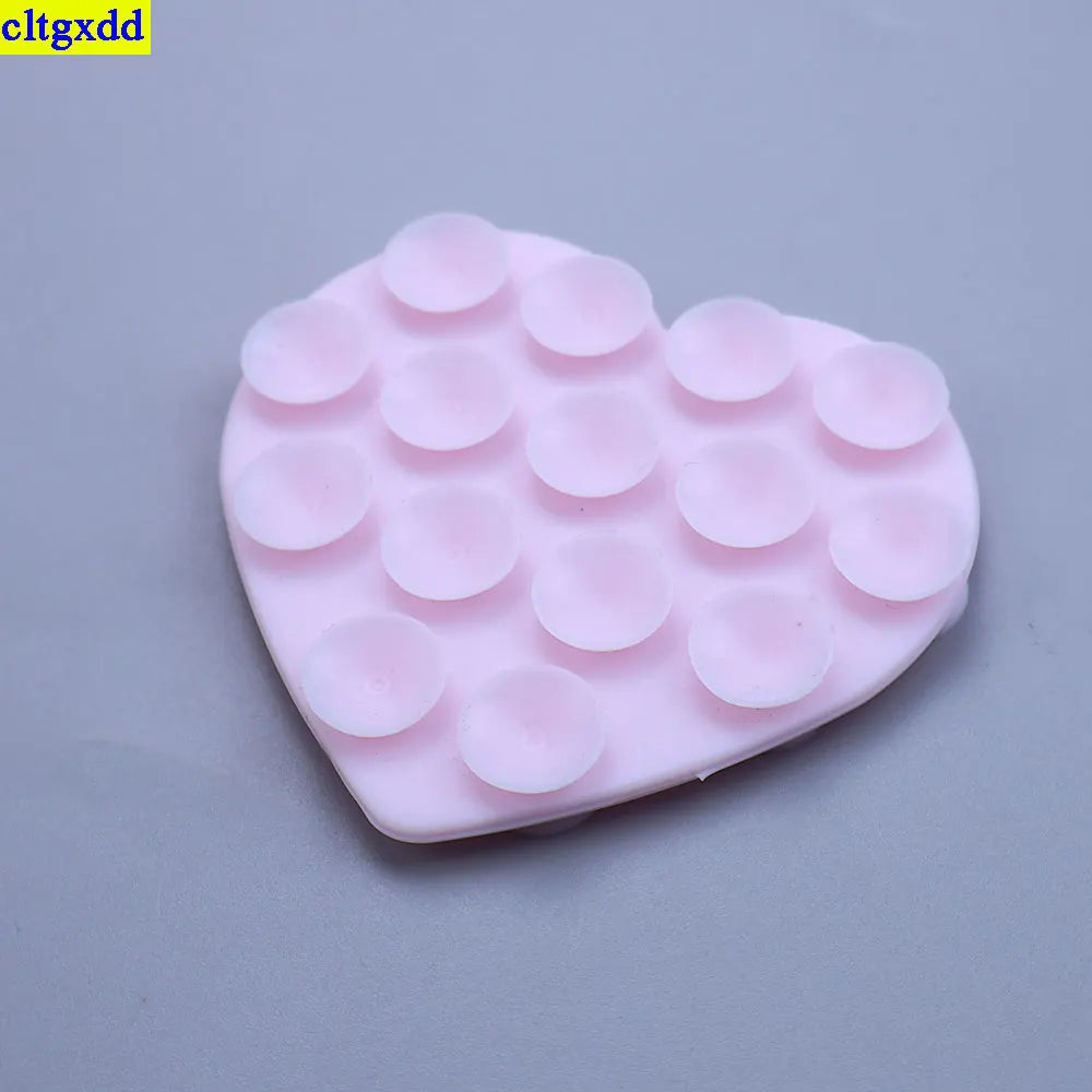 2PCS Heart-Shaped Suction Phone Pads