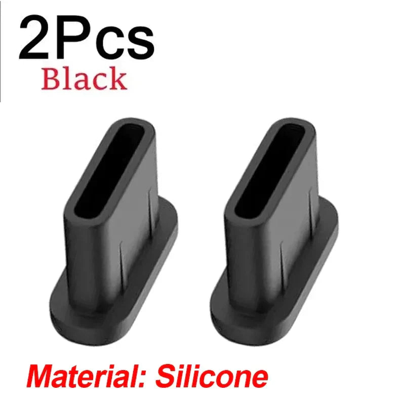 2PCS Type-C Metal Dust Plugs