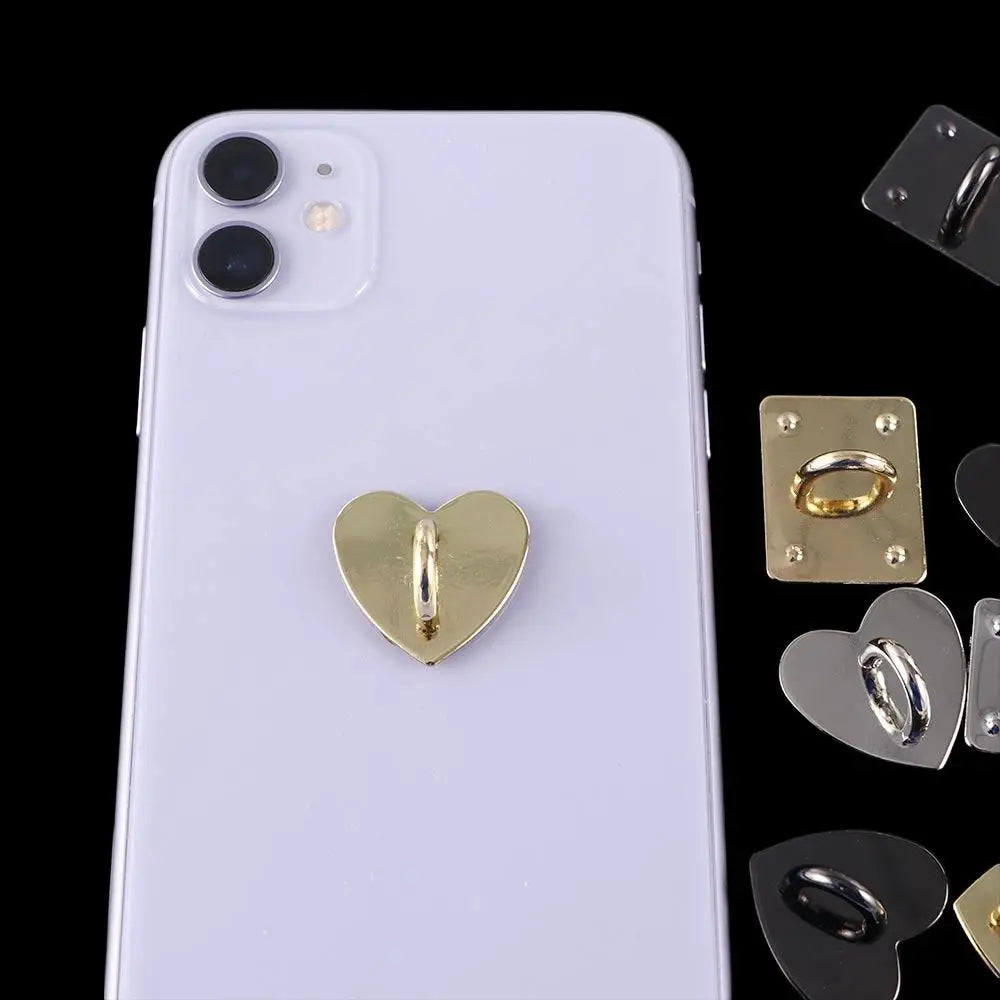 2pcs Heart Phone Ring Holder Charm