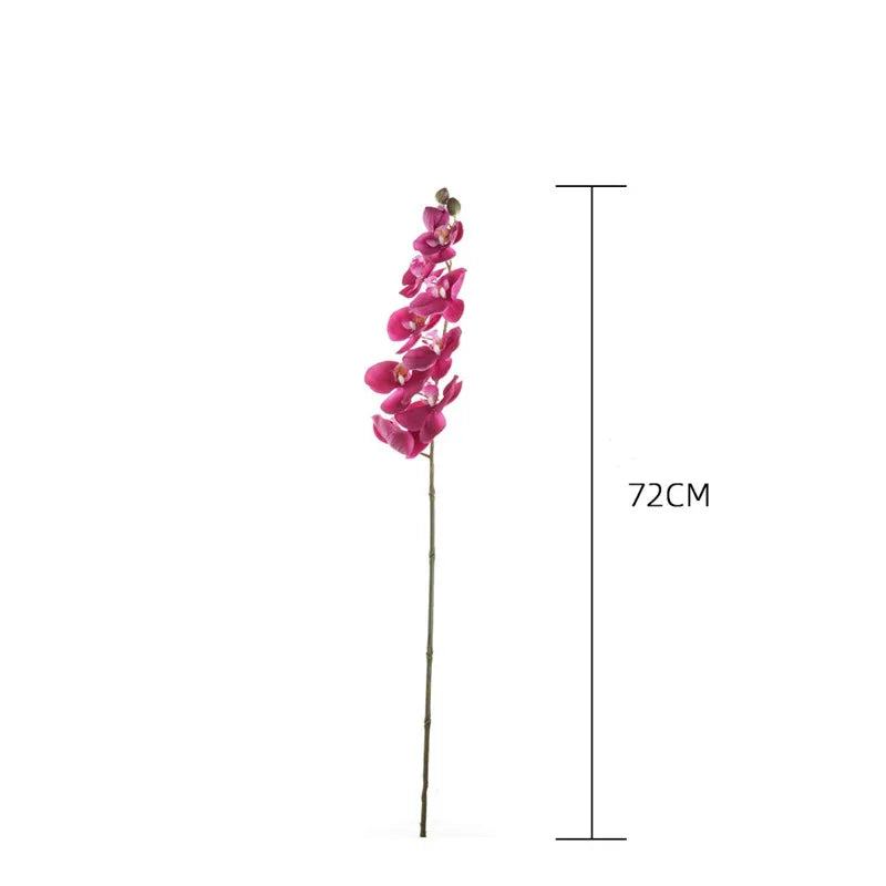 10 Heads 72CM Real Touch Orchid Flowers