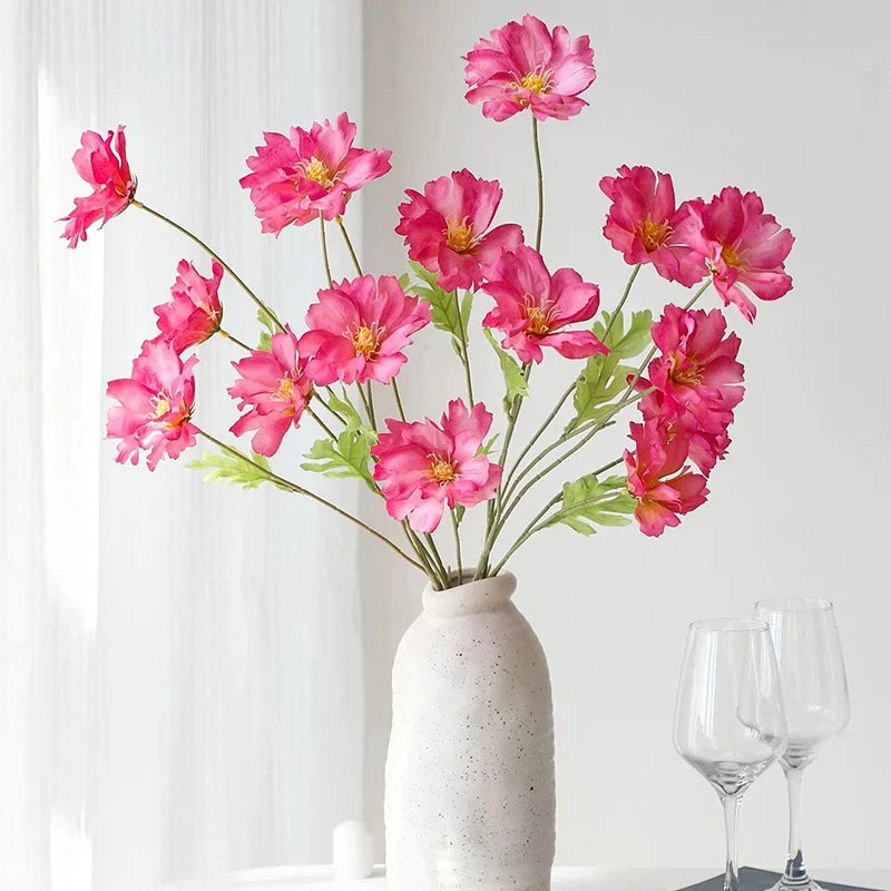 4-Head Silk Flower Bouquet Decoration