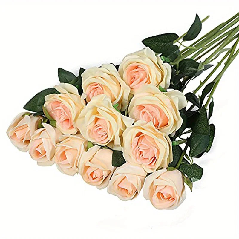 20PCS Realistic Artificial Rose Bouquet