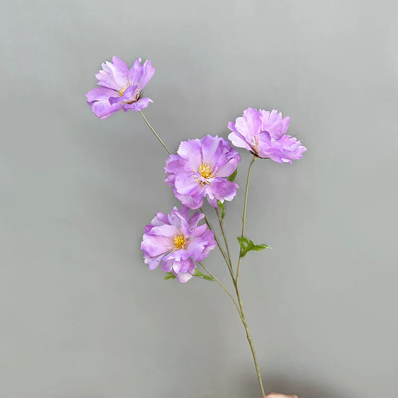 4-Head Silk Flower Bouquet Decoration