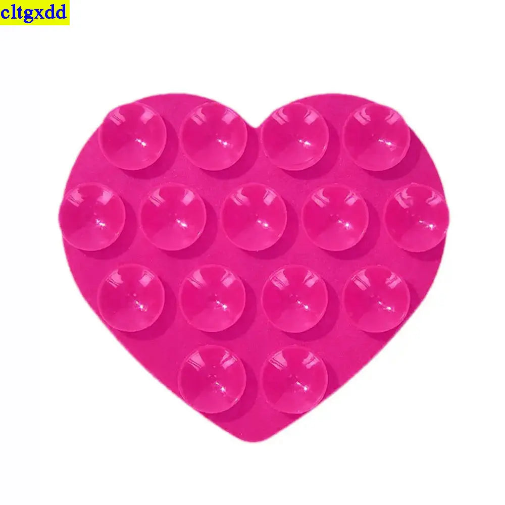 2PCS Heart-Shaped Suction Phone Pads