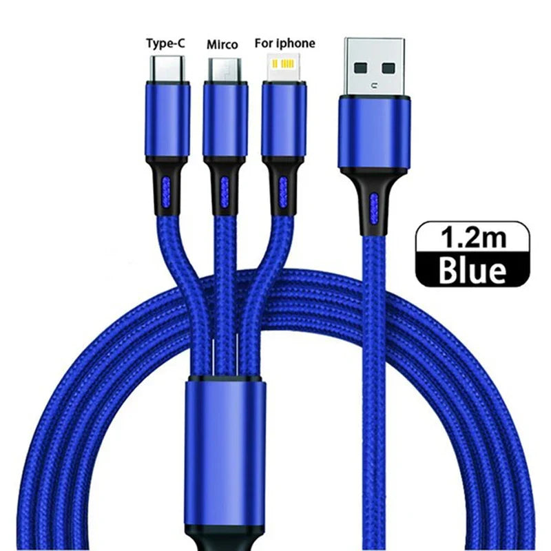 3-in-1 Fast Charging USB Cable
