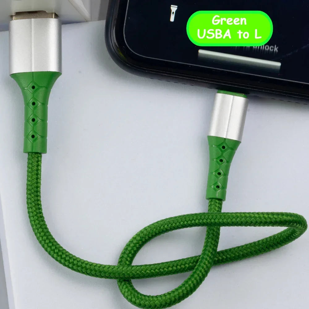 30cm Braided Fast Charging Cable iPhone