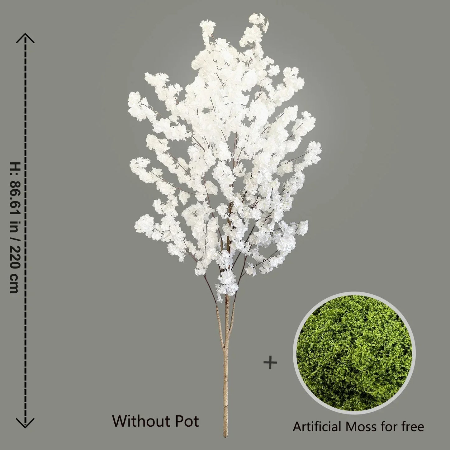 100-220cm Artificial White Cherry Tree