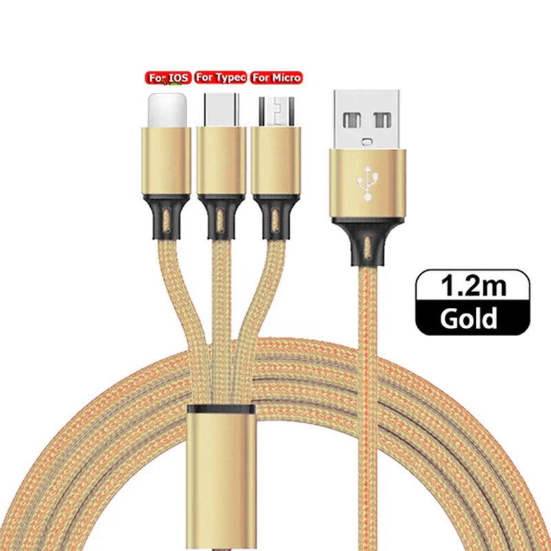 3-in-1 Fast Charging USB Cable