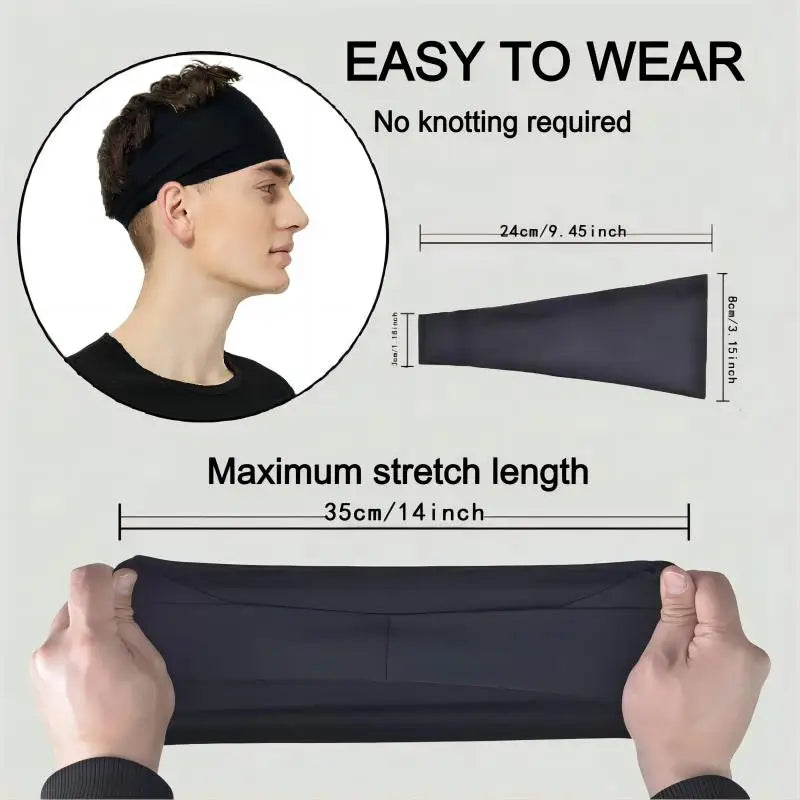 Breathable mesh sports headband elastic