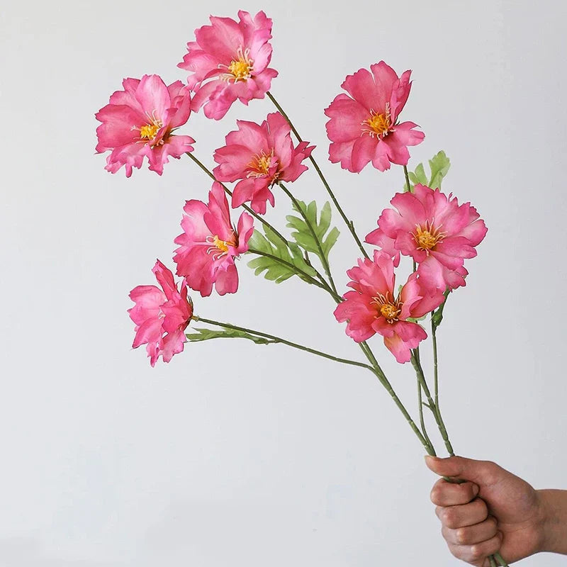 4-Head Silk Flower Bouquet Decoration