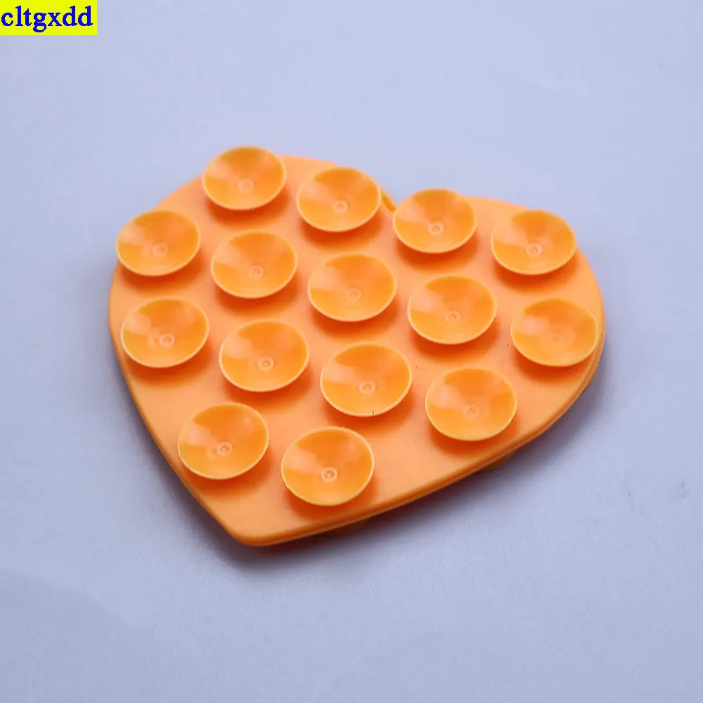 2PCS Heart-Shaped Suction Phone Pads