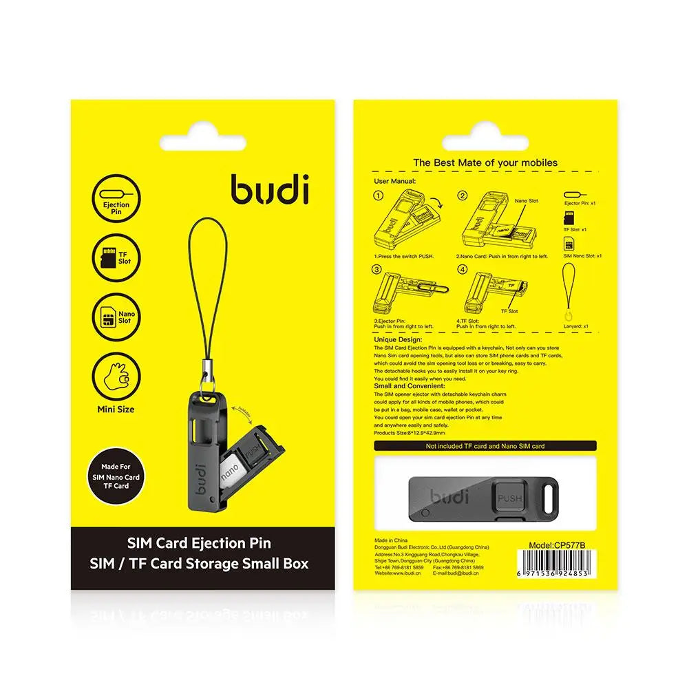 BUDI SIM TF Card Storage Box