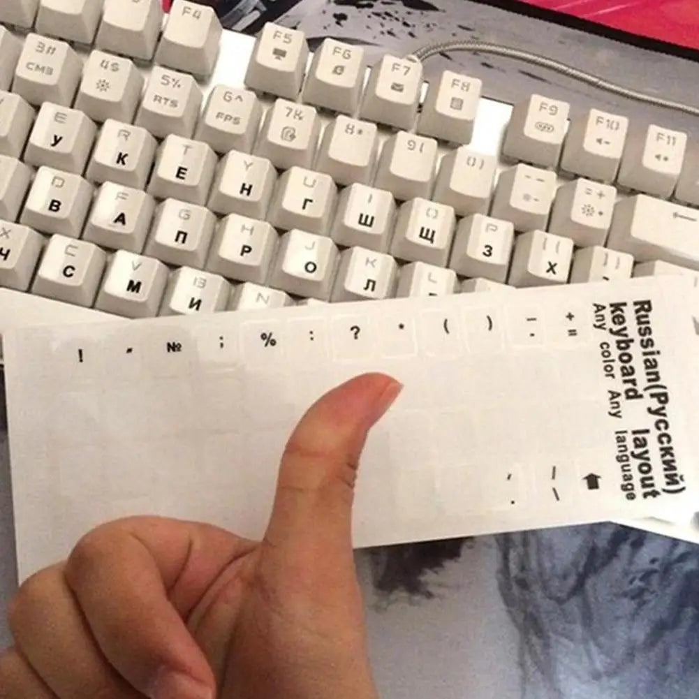 Clear Russian Keyboard Sticker Cover Film