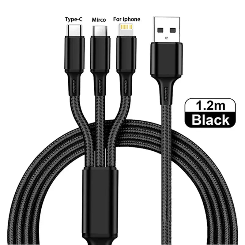 3-in-1 Fast Charging USB Cable