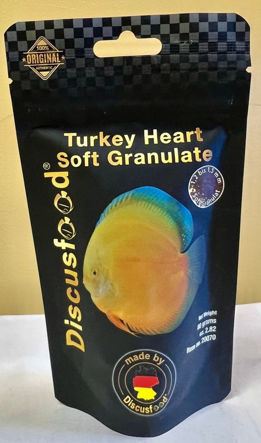 Discusfood Turkey Heart Soft Granulate Fish Food, 2.82 oz