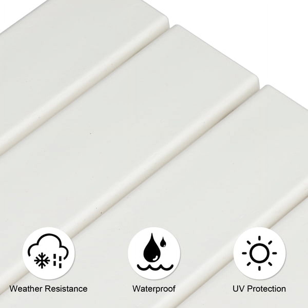 36*36*47cm Single Layer Square HDPE Side Table, Durable, Versatile for Home & Office, White