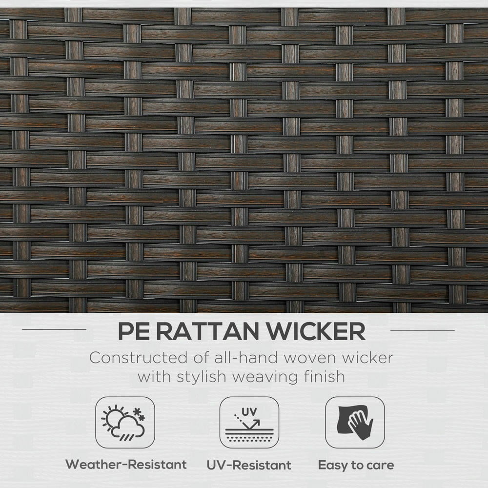 GVN Outdoor Couch Patio Sofa,3-Seater Outdoor Sofa w/ 4" Thick Cushions, Outdoor Couch, Beige