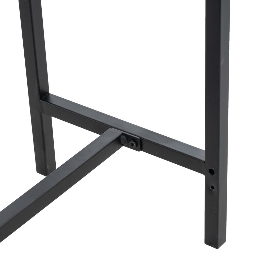 HiiKaa Console Table,Entryway Table,Narrow Sofa Table,42" Metal Hallway Table for Entryway,Living Room,Bedroom,Foyer,Black