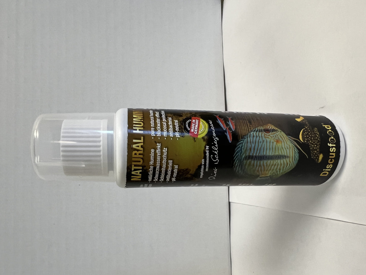Discusfood Natural Humin Freshwater Salt Water Aquarium Water Treatment, 125 mL, 1 Count
