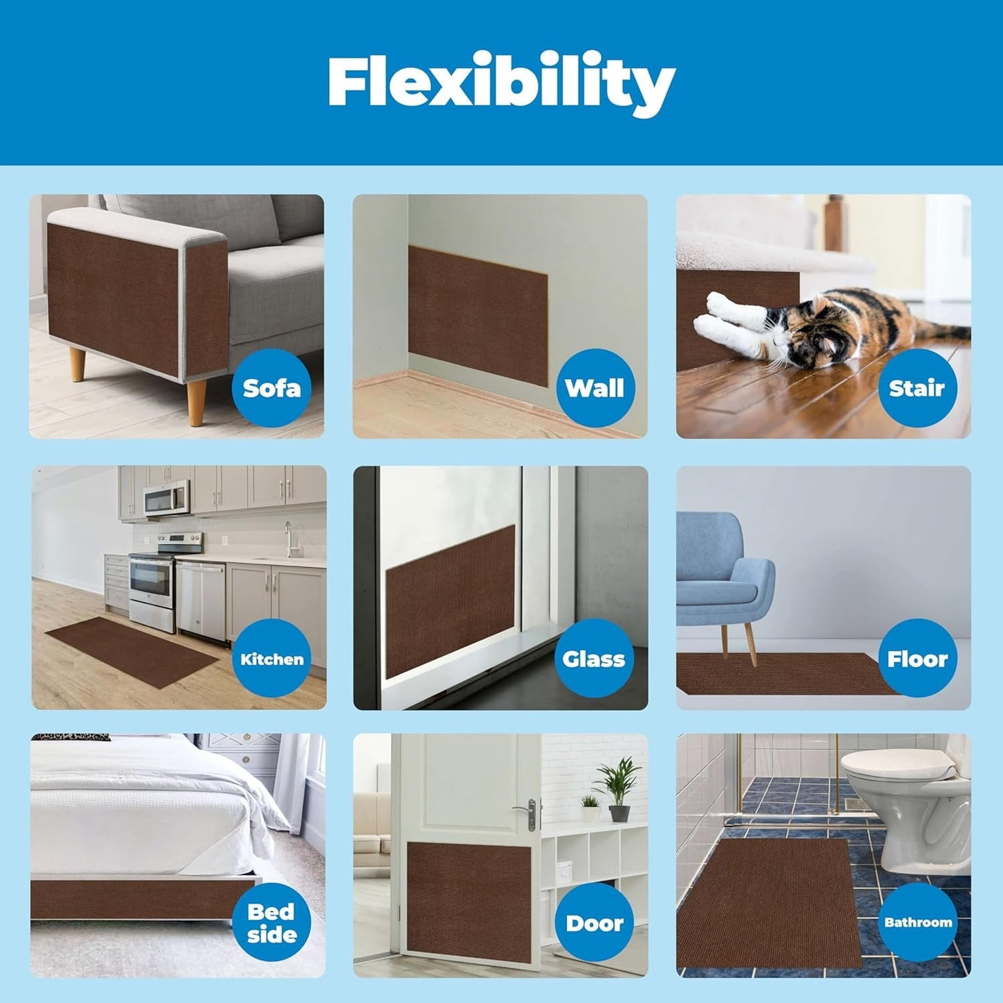 Best Pet Supplies Catify Sloped Sisal Cat Scratchers for Indoor Cats, Climbing Ramp Fun and Interactive Indoor Play, Supports Natural Pet Behaviors, Heavy Duty - Gray