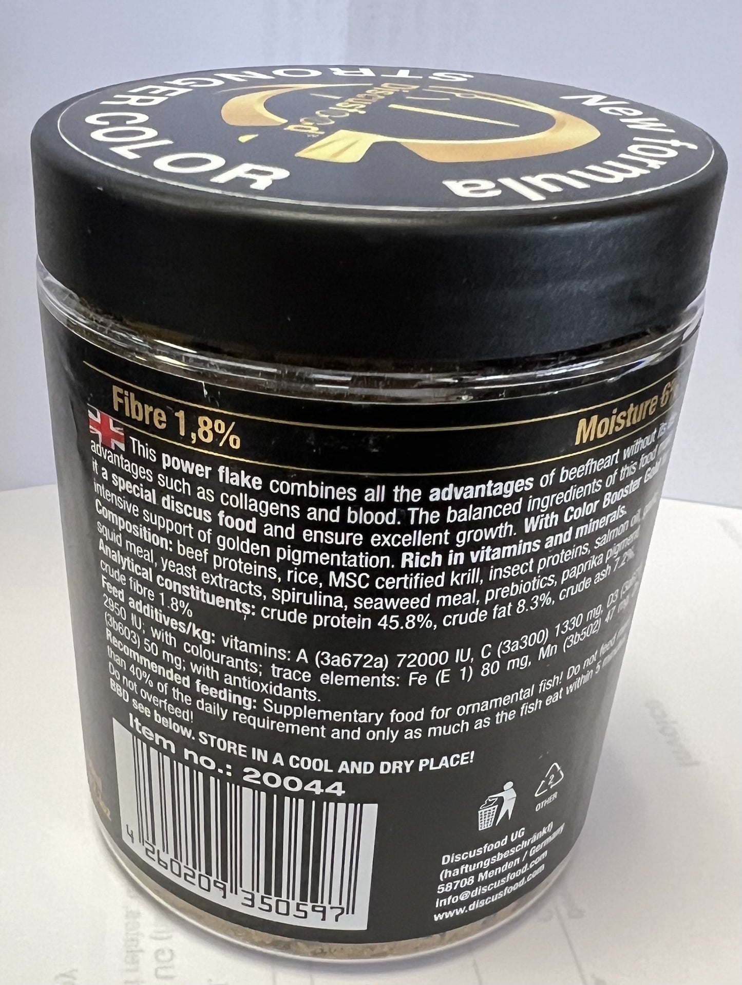 Discusfood Best Heart Flakes Golden Dream - Premium Fish Food - 65g