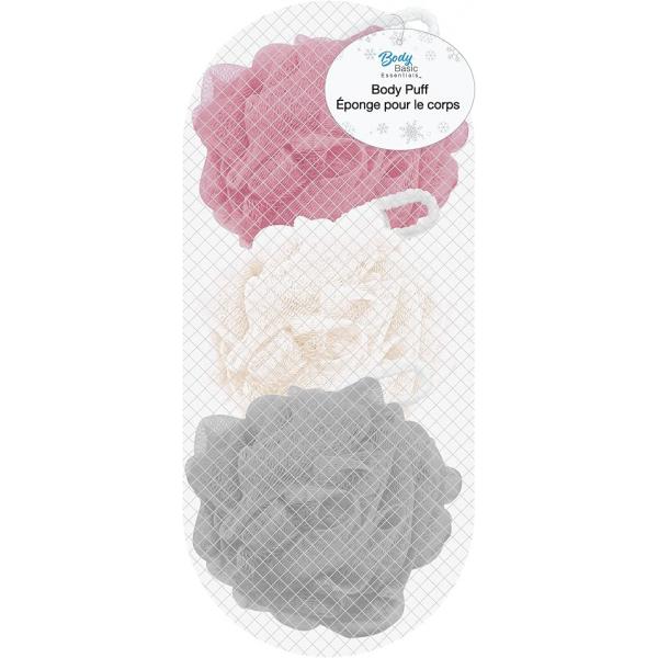 Body Puffs for Bath & Shower, Exfoliating Wash Sponge Gift Set of 3