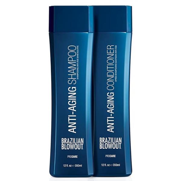 Brazilian Blowout Anti Aging Shampoo/Conditioner, 12 Fl Oz (Pack of 2)