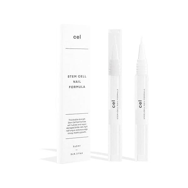 cel MD Cuticle Oil Pen Nail Strengthener Repair Serum - For Damaged Nails Helps & Nourish Cracked and Rigid Dry Cuticles - Set of 2