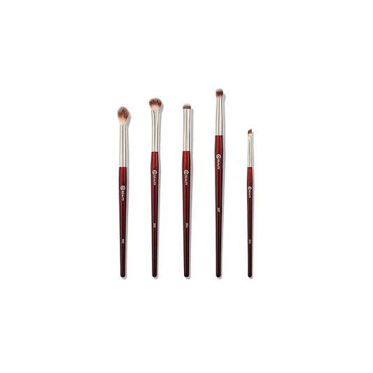BK BEAUTY - BRUSH SET FOR HOODED OR SMALLER EYES (5PC) Eyeshadow Brush Set for Blending, Smudging & Defining and Eyeliner | Premium Eye Makeup Brushes Precise Application