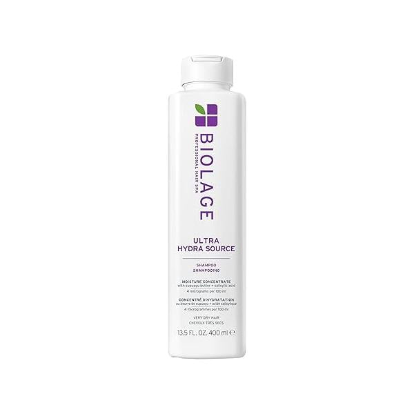 Biolage Ultra Hydra Source Shampoo - Deeply Moisturizes Very Dry Hair, For Thick, Coarse Infused with Micro-dosed Cupuaçu Butter & Salicylic Acid
