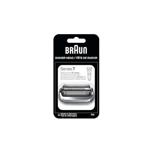 Braun Series 7 Electric Shaver Replacement Head, Easily Attach Your Head for a Shave as efficient Day one, Compatible with New Generation Shavers, 74S, Silver