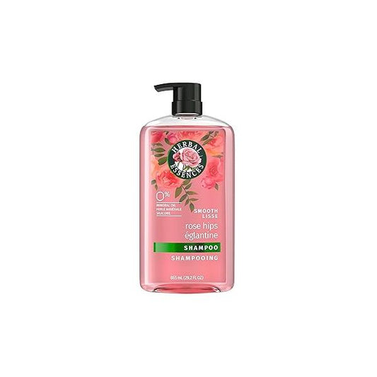Herbal Essences Rose Hips Shampoo - Smooth, Shiny Hair with Vitamin E & Jojoba, Safe for Color Treated Hair, Floral Scent, Cruelty-Free, Dermatologist-Tested, 29.2 Fl Oz