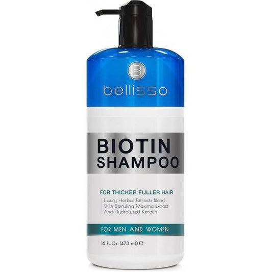 Biotin Shampoo for Thicker Stronger Hair - Volumizing & Thickening Men and Women Sulfate Free, Salon Grade Formula to Boost Volume Fine Thinning Ideal All Types